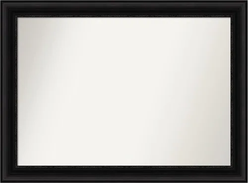 Miniatura 499 de Amanti Art Espejo personalizado, espejo de baño negro puente, espejo de pared o espejo de tocador de baño sobre el fregadero (26 x 26 pulgadas)