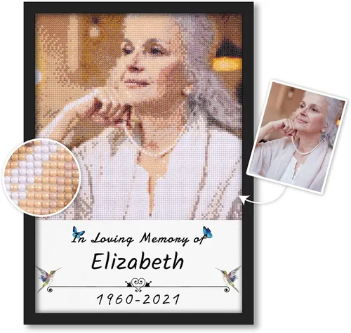 Miniatura 13 de Kits de pintura de diamantes personalizados para adultos, arte de diamantes con foto personalizada, imagen privada personalizada, decoración de A