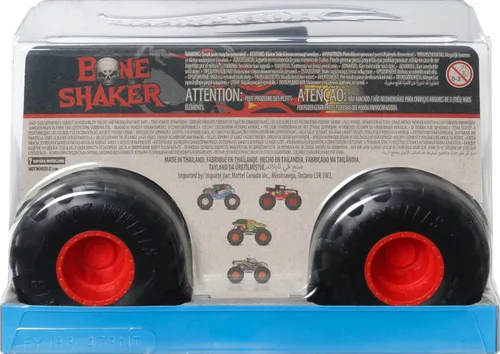 Miniatura 6 de Hot Wheels Monster Trucks, camión monstruo de gran tamaño, camión de juguete fundido a presión a escala 1:24 con ruedas gigantes y diseños geniales