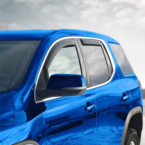 Miniatura 5 de Goodyear Deflectores de ventana de canal inastillables para GMC Acadia 2017-2023, protectores de lluvia, viseras de ventana para automóviles