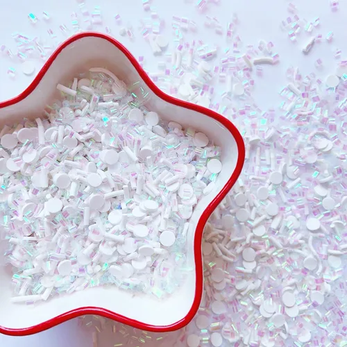 Miniatura 2 de Chispas falsas de polímero, Chispas de azúcar falsas, Chispas de caramelo falsas, Chispas de arcilla, Rebanadas de arcilla de polímero para arte