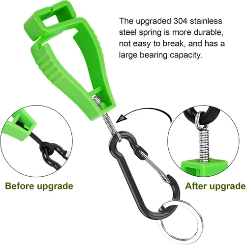 Miniatura 4 de NANHONG 4PCS, Clips para Guantes para Soportes de Guantes de Trabajo, Clip para Guantes, Accesorios para Cinturón de Servicio, Clips para Guantes