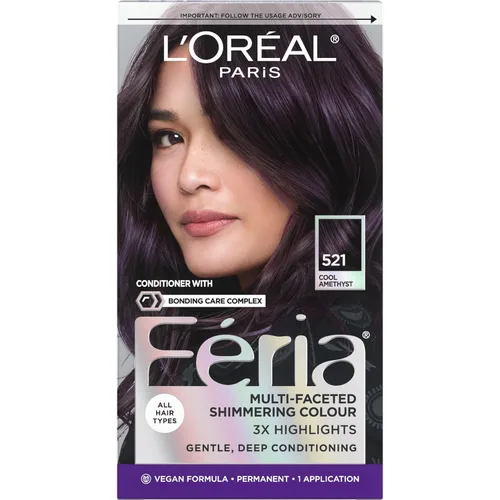 Miniatura 54 de L'Oreal Paris Feria - Tinte permanente multifacético y brillante, 60 Crystal Brown (castaño claro), paquete de 1 60 marrón claro