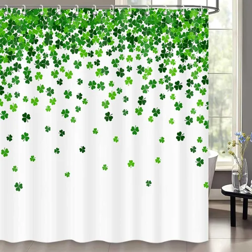 Miniatura 16 de Cortina de ducha de gnomo de San Valentín, decoración romántica de baño con corazones rojos, juego de cortinas de baño rojas y negras, decoración