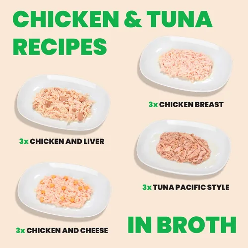 Miniatura 3 de Almo Nature Wet Cat Food HQS Natural Rotational Diet Fish Selection & Chicken Drumstick - Paquete variado, sin granos, sin aditivos, altamente