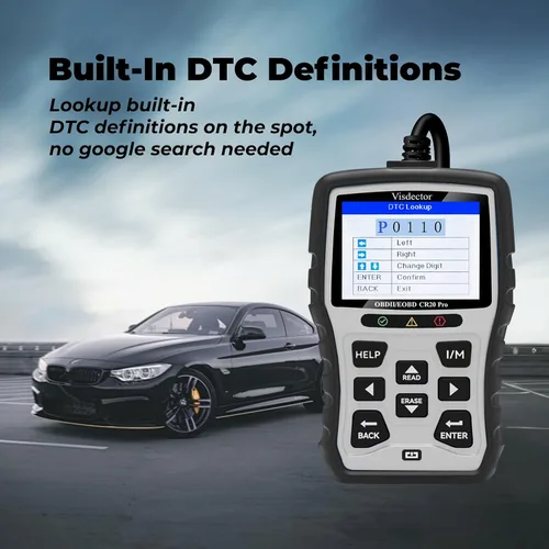 Miniatura 7 de CR20 Pro Escáner OBD2 Universal Mejorado Lector de Códigos de Coche Lector de Fallas del Motor para Apagar la Luz CEL, Leer y Borrar DTCs