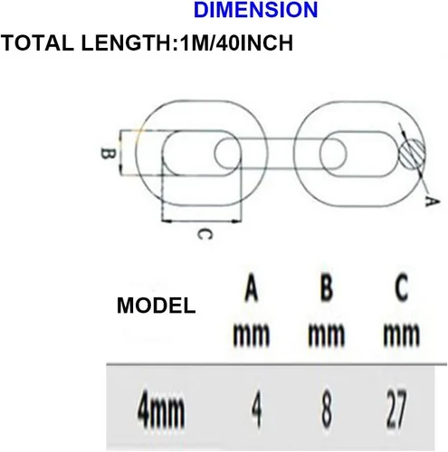 Miniatura 6 de Cadena de acero inoxidable resistente, capacidad de 550 libras para sacos de boxeo, silla colgante, hamacas, columpio, trapecio, yoga