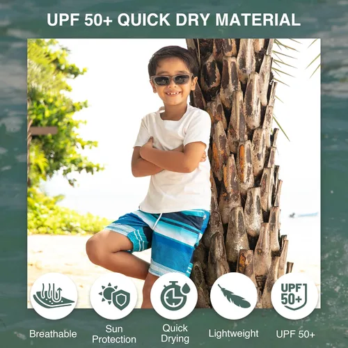 Miniatura 2 de Kanu Surf - Traje de baño para niño Echo, de secado rápido, UPF 50+