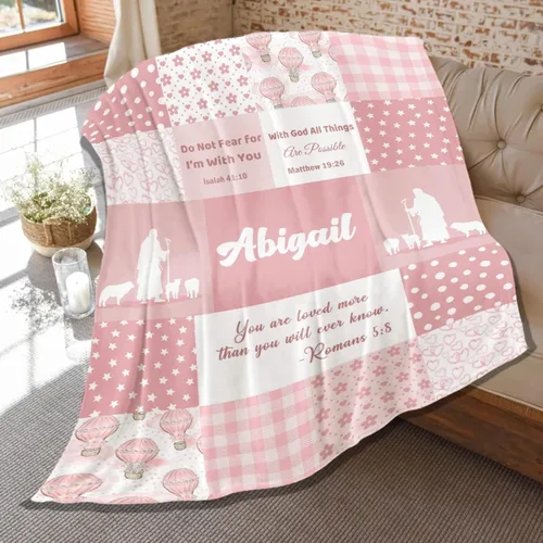 Miniatura 20 de Mantas de versículo bíblico de franela de felpa suave para niños, manta ligera para aire acondicionado para niños, decoración de sofá, habitación
