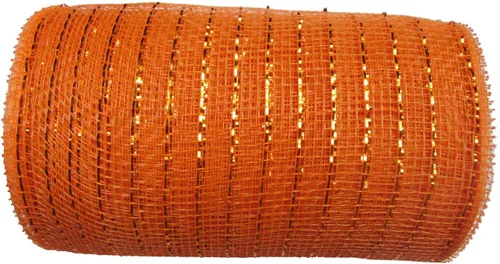 Miniatura 47 de YYCRAFT cinta metálica de malla de poliéster para decoración y manualidades, 10 yardas Rosa