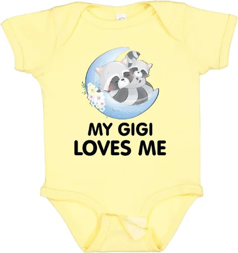 Miniatura 12 de inktastic Body de bebé Raccoon My Gigi Loves Me
