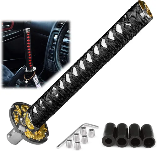 Miniatura 32 de EZAUTOWRAP Espada Samurai 5.9 pulgadas., 10cm, Negro Blanco