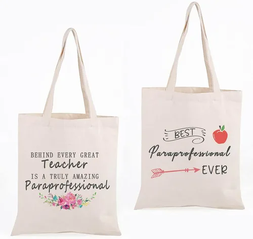 Miniatura 7 de WCGXKO Paraeducator regalo para maestro regalo paraprofesional cremallera bolsa cosméticos bolsa regalo de agradecimiento para para, Increíble bolso