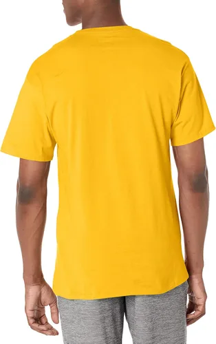 Miniatura 2 de Champion Men's Classic Short Sleeve T-Shirt, Standard Fit, Midweight 100% Cotton, Available in Regular and Big & Tall Dorado(Team Gold)