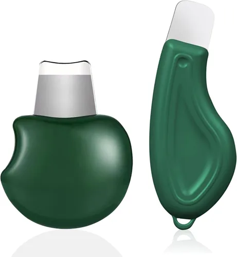 2 piezas de herramienta de eliminación de puntos negros, raspador facial de silicona para limpieza profunda, espátula limpiadora de poros, raspador