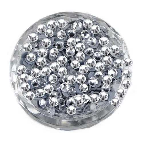 Miniatura 63 de LPBeads 10000 unidades de diamantes termoadhesivos SS6 amatista con parte trasera plana, gemas de diamantes de imitación de cristal redondas