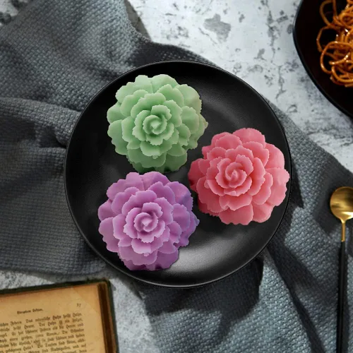 Miniatura 4 de Molde de silicona para velas de clavel 3D para jabón, fondant, decoración de pasteles, chocolate, dulces, arcilla Ploymer, regalo del día de la madre