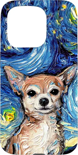 Miniatura 14 de Aja - Funda para iPhone 17, diseño de perro de noche estrellada, color marrón