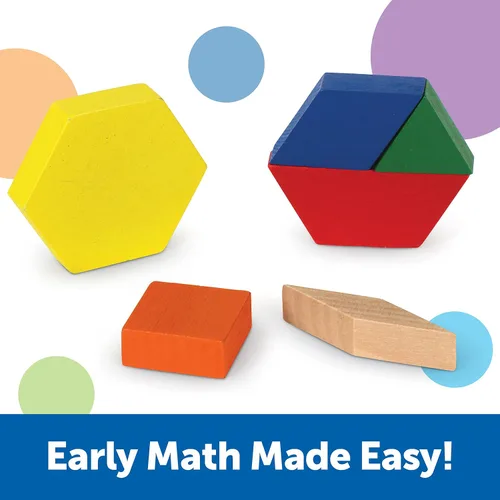Miniatura 2 de Learning Resources bloques de madera con patrones, juego de 250