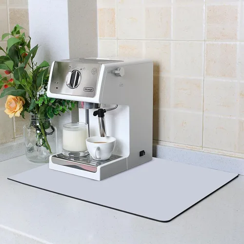 Miniatura 9 de ZLR Tapete de barra de café para encimeras (12 x 16 pulgadas, pequeña), tapete para secar platos absorbente que oculta las manchas para máquinas