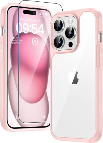Miniatura 80 de TAURI Funda magnética 2 en 1 transparente para iPhone 14 Pro, compatible con Magsafe [no amarillenta] con protector de pantalla, protección de grado