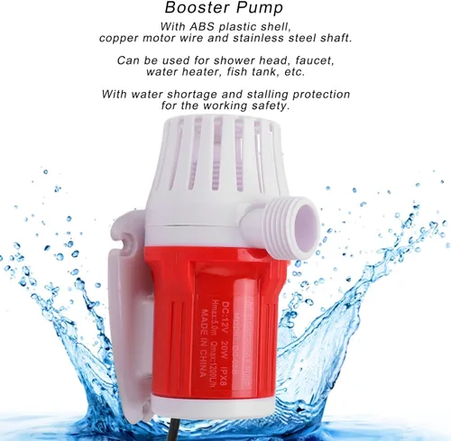 Miniatura 2 de Bomba sumergible de CC de 12 V (1200 L/H, 20 W), bomba de agua ultra silenciosa, bomba sin escobillas de conversión de alta frecuencia, bomba