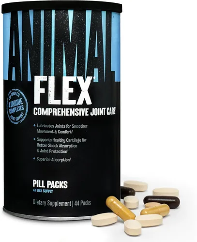 Animal Flex - Suplemento articular de glucosamina y condroitina para mujeres y hombres con dolor con cúrcuma, MSM, boswellia para el cartílago,