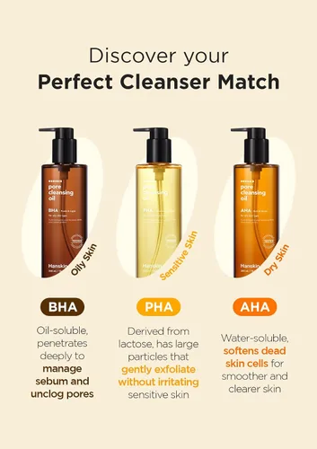 Miniatura 6 de Hanskin BHA - Aceite limpiador de poros y bálsamo limpiador PHA, tamaño de prueba de muestra, juego de mini removedor de maquillaje