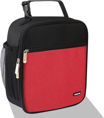 Miniatura 23 de Lovoeo Lonchera Bolsa de almuerzo para hombres mujeres Lonchera aislada Bolsas de almuerzo para Trabajo Picnic Viajes (azul bebé)