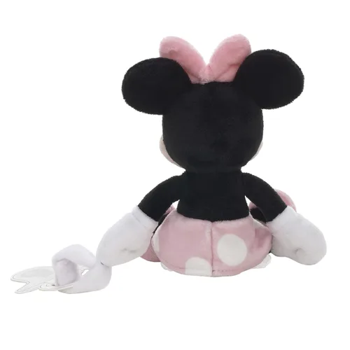 Miniatura 3 de Disney Minnie Mouse - Soporte para chupete de felpa con falda de lunares, color blanco, rosa y negro