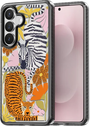 Miniatura 181 de Rosarnnah Funda compatible con Samsung Galaxy S24 Ultra, bonita estética, a la moda, divertida funda con estampado de gatito y gato, duradera a