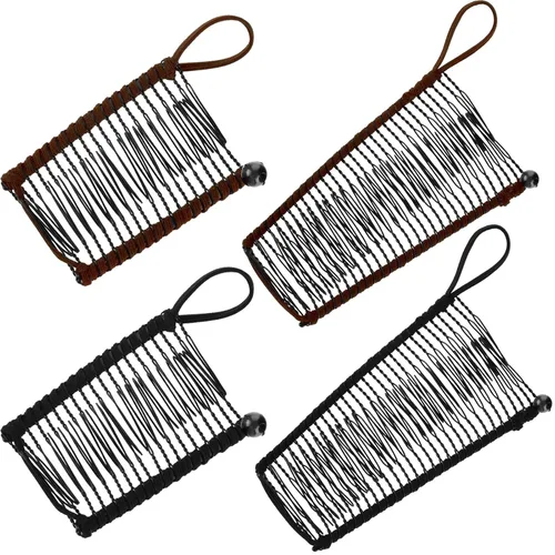 Miniatura 9 de WILLBOND 4 piezas de pinzas para el cabello en forma de plátano para mujeres, grandes y pequeñas, peine vintage, pinzas de estilo, accesorios