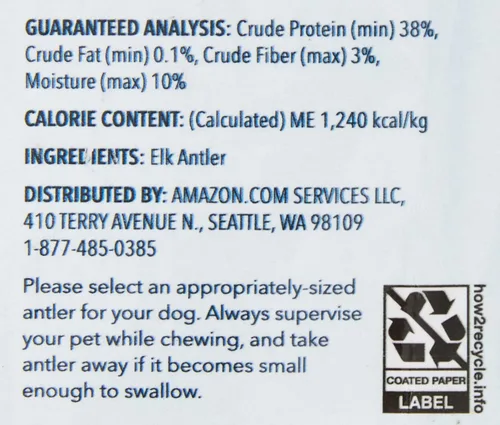 Miniatura 10 de Marca Amazon – Cuerno de alce dividido Wag con desprendimiento natural, de larga duración para masticadores agresivos, mediano