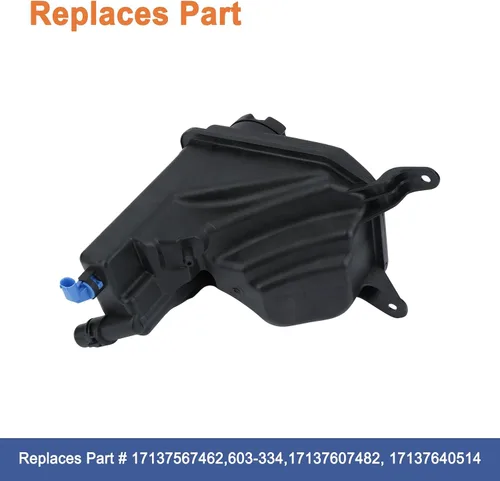 Miniatura 2 de Depósito del tanque del refrigerante del motor (con tapa y sensor). Reemplaza la pieza # 17137567462, 603-334, 17137607482, 17137640514. Compatible
