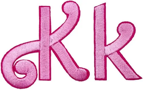Miniatura 9 de Letras cursivas rosa bordadas, parches para planchar, apliques para ropa, vestido, sombrero, vaqueros, costura, alfabeto, letra (Aa-Zz), accesorio Bb
