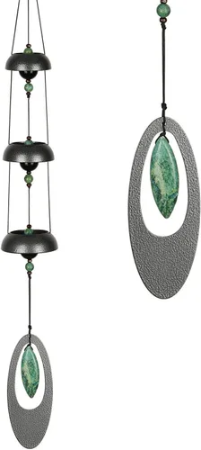 Miniatura 2 de Woodstock Chimes Colección Signature, campanas de templo Woodstock de 25 pulgadas, campanas de viento de jade para decoración de exteriores, patio