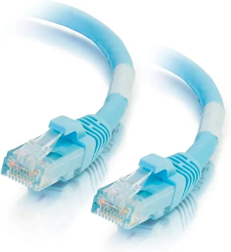 Miniatura 29 de C2G 00740 Cable Cat6a - Cable de conexión de red Ethernet blindado sin enganches, aguamarina (1 pie, 1.0 ft)