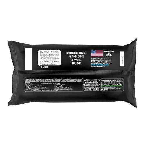 Miniatura 7 de DUDE Wipes - Toallitas desechables en inodoro sin aroma - (Paquete de 6) 288 piezas - Extra grandes - Desechables - Vitamina E y aloe - Seguro