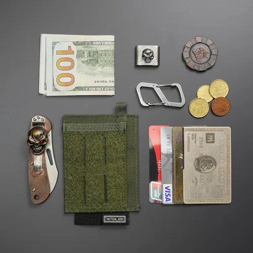 Miniatura 6 de TACTICAL GEEK EXT5 EDC - Bolsa de almacenamiento delgada, elegante y ligera, organizador de tarjetas con tela de nailon, bolsillo para tarjetas