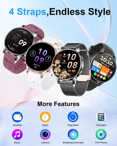 Miniatura 2 de Smart Watches for Women, 1.27" Fitness Watch with Bluetooth Make & Answer Calls,24H Heart Rate/SpO2/Sleep Monitor,120+ Sport Modes IP68 Fitness