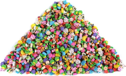 300 piezas de borradores de frutas de animales, surtido de pequeños borradores de lápices para niños para recuerdos de fiesta, relleno de regalos y