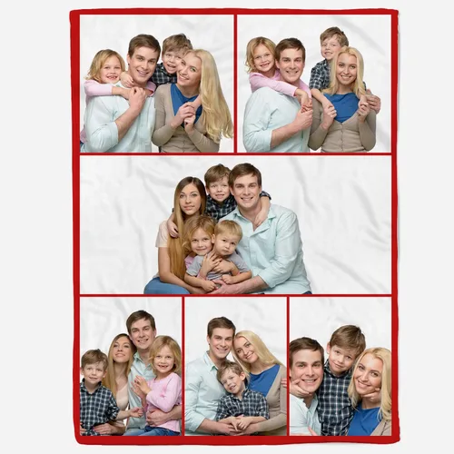 Miniatura 17 de Manta personalizada con collages de fotos, mantas personalizadas para familiares, amigos, perros o mascotas, utilizada como recuerdo y regalo, 1 1