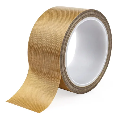 Cinta de Tela de Vidrio de Teflón, (2 pulgadas x 33 pies x 0.18mm) Cinta Adhesiva de Tela de Vidrio Recubierta de PTFE de Alta Temperatura para