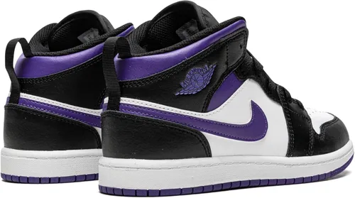 Miniatura 3 de Little Kid's Jordan 1 Mid BlackDark Iris-White (640734 095)