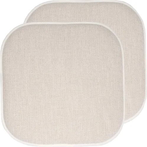 Miniatura 82 de Sweet Home Collection Cojines de espuma viscoelástica para silla, antideslizantes, diseño de panal de abeja, 16 x 16 pulgadas, paquete de 2