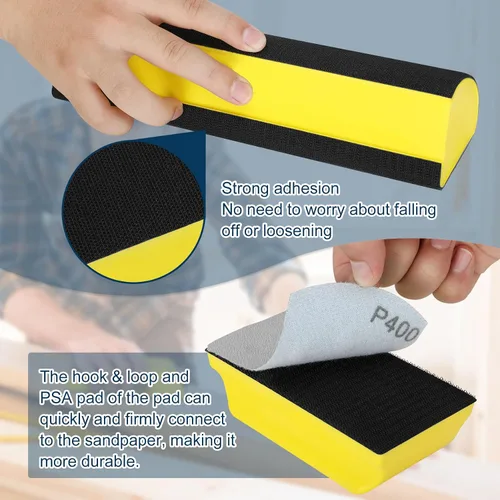 Miniatura 4 de Bloques de Lijado para Cuerpo de Auto, bloque de lijado para cuerpo de auto, Juego de Bloque de Lijado a Mano 7 piezas, Bloques de Lijado