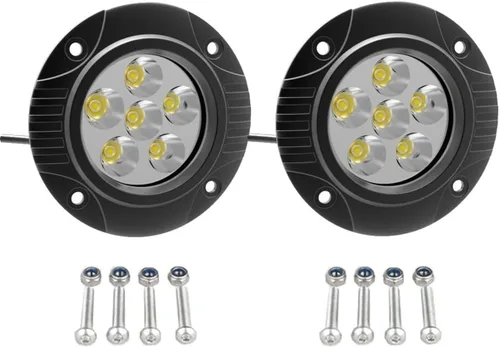 Miniatura 9 de Lightronic Luces LED redondas de 3.5 pulgadas para todo terreno, 6000 K blanco frío, haz de inundación ancho, luz de marcha atrás y respaldo