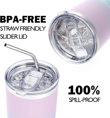 Miniatura 4 de Vaso de acero inoxidable aislado al vacío de 30 onzas con pajilla, duradero y apto para lavavajillas, ideal para automóvil, campamento, senderismo
