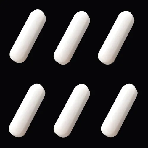 LABALPHA 6 piezas de mezclador de agitador magnético PTFE, barra magnética de agitador de 25mm/0.98 pulgadas