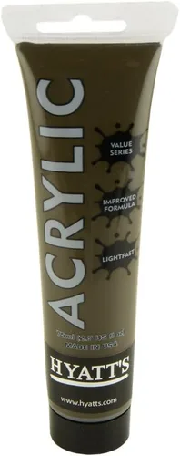 Miniatura 139 de Hyatt's Alizarine - Pintura acrílica carmesí Tubo de pintura acrílica de 2.5 fl oz de grado artístico Secado rápido y pintura no tóxica